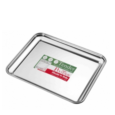 VASSOIO RETTANGOLARE INOX